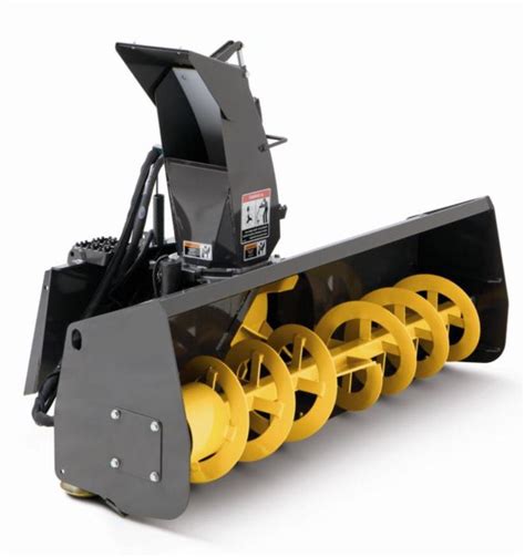 quick attach skid steer blower|skid loader snow blower attachment.